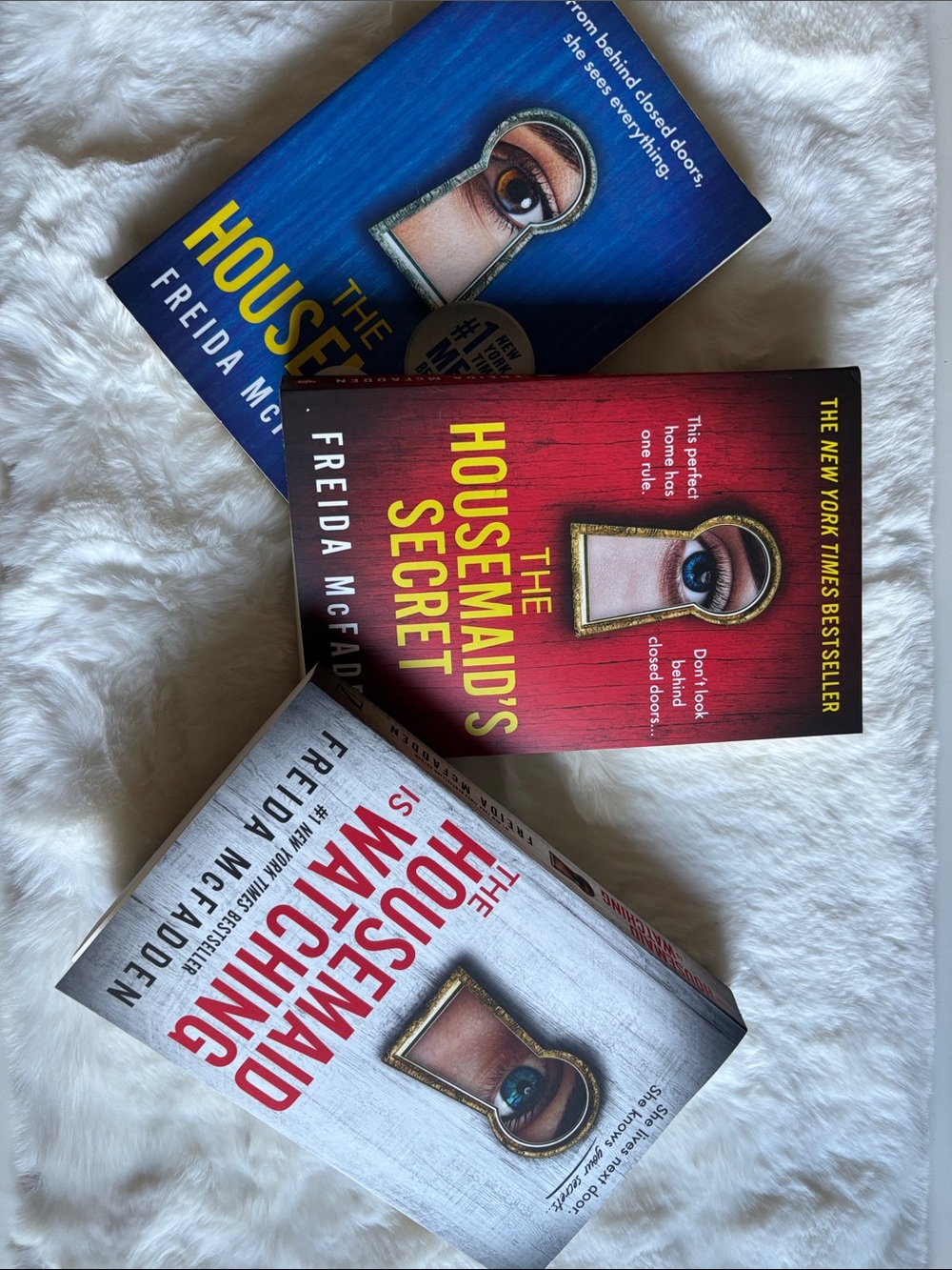 The Housemaid, The Housemaid's Secret & The Housemaid is Watching paperbacks